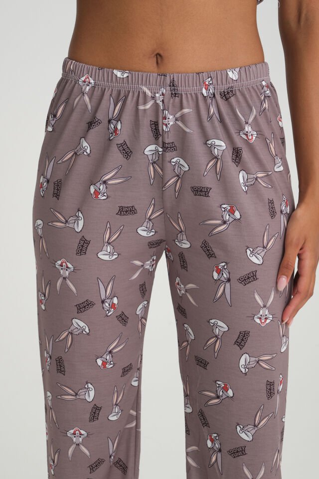 Kısa Kollu Kadın Pijama Takımı BugsBunny